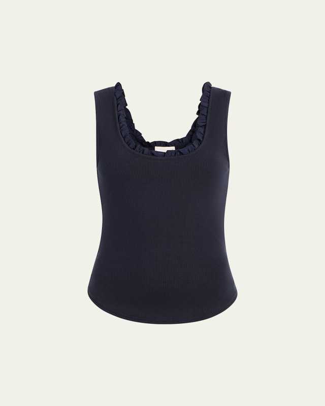 Joselle Ruffle-Trim Tank Top